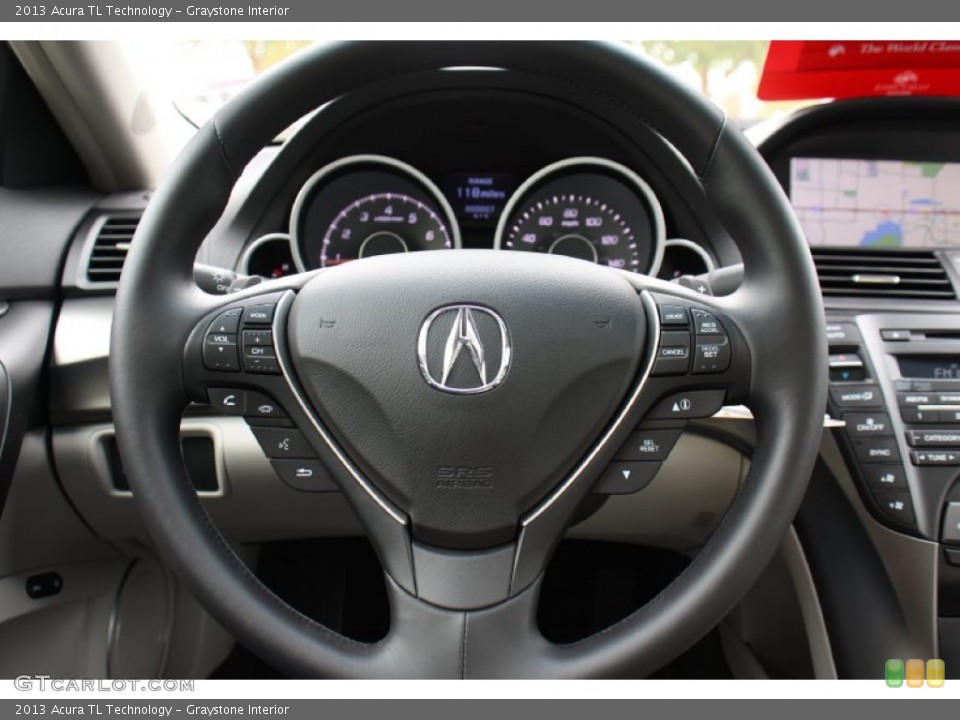 Graystone Interior Steering Wheel for the 2013 Acura TL Technology #76775748