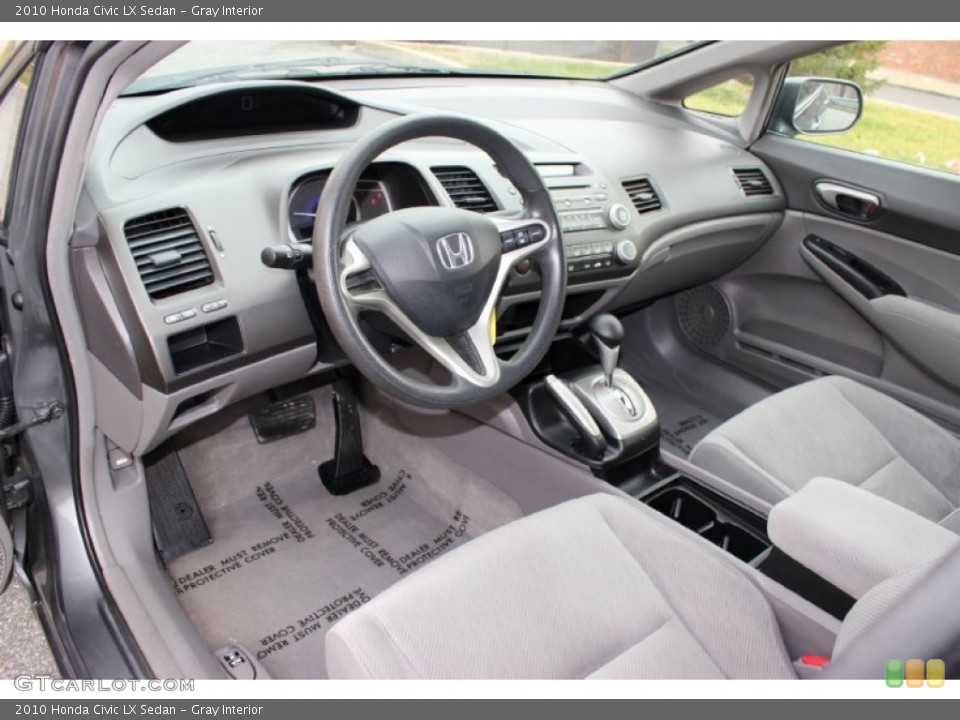 Gray Interior Prime Interior for the 2010 Honda Civic LX Sedan #76775876