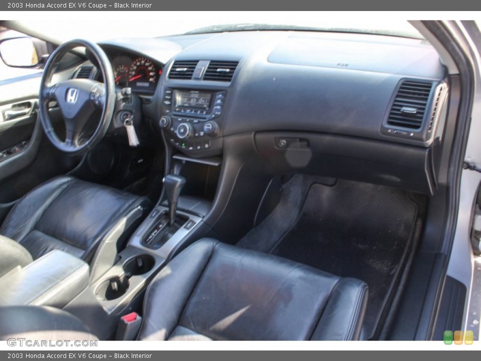 Black Interior Dashboard for the 2003 Honda Accord EX V6 Coupe #76775912