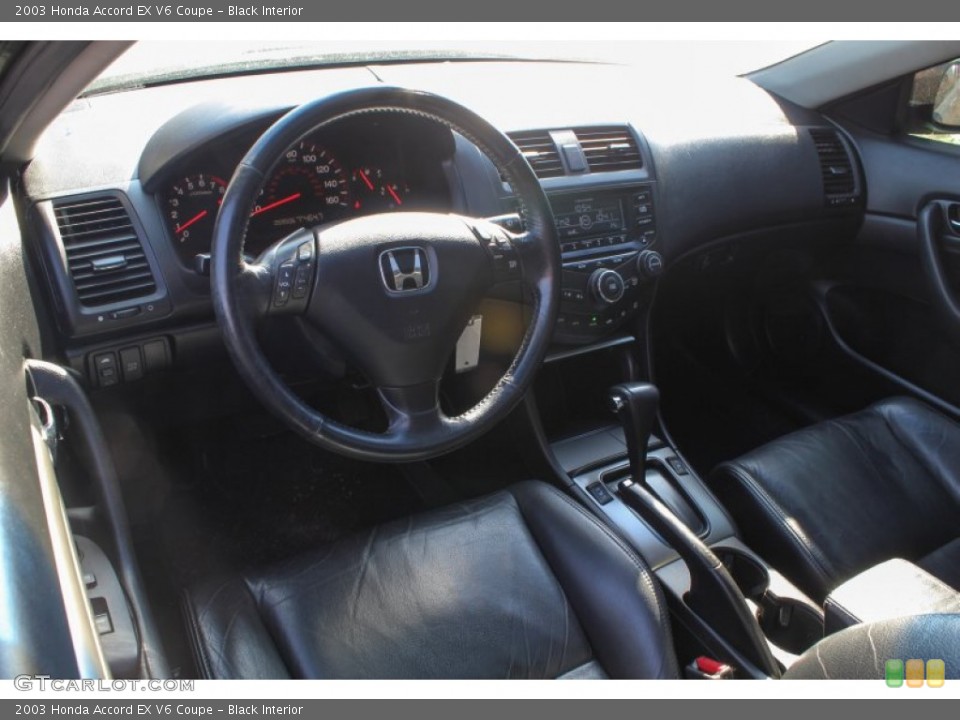 Black Interior Prime Interior for the 2003 Honda Accord EX V6 Coupe #76776143