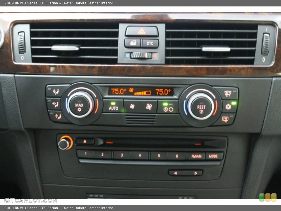 Oyster Dakota Leather Interior Controls for the 2009 BMW 3 Series 335i Sedan #76776158