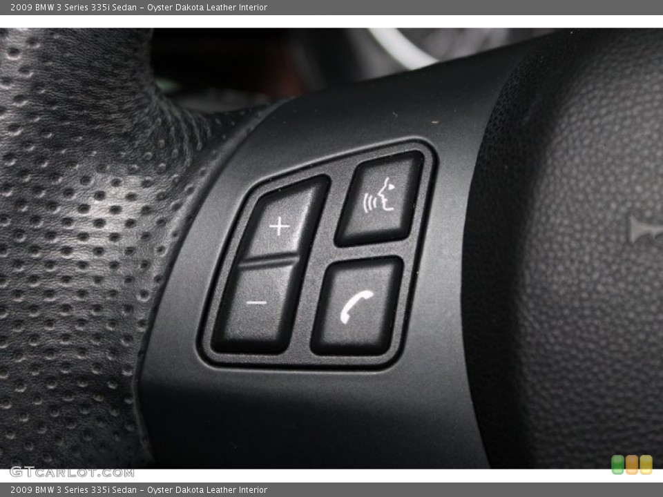 Oyster Dakota Leather Interior Controls for the 2009 BMW 3 Series 335i Sedan #76776221