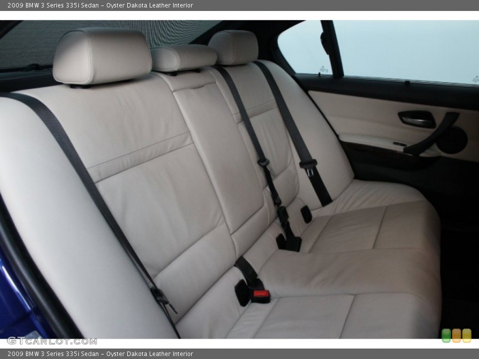 Oyster Dakota Leather Interior Rear Seat for the 2009 BMW 3 Series 335i Sedan #76776323
