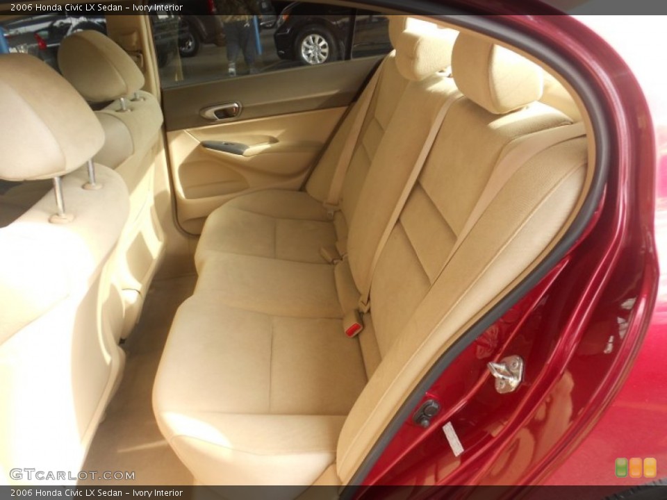 Ivory Interior Rear Seat for the 2006 Honda Civic LX Sedan #76776568