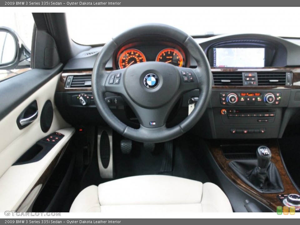 Oyster Dakota Leather Interior Dashboard for the 2009 BMW 3 Series 335i Sedan #76776664