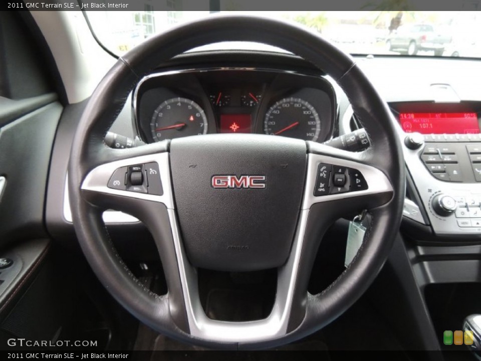 Jet Black Interior Steering Wheel for the 2011 GMC Terrain SLE #76778218