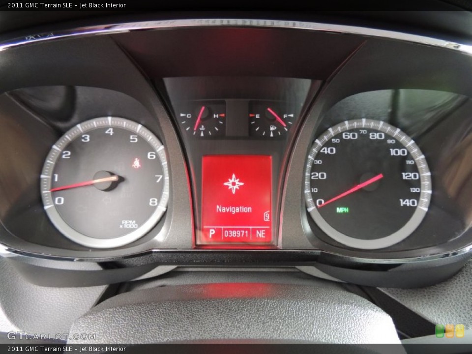 Jet Black Interior Gauges for the 2011 GMC Terrain SLE #76778243