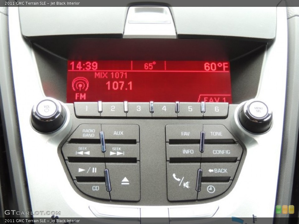 Jet Black Interior Controls for the 2011 GMC Terrain SLE #76778314