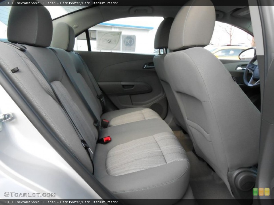 Dark Pewter/Dark Titanium Interior Rear Seat for the 2013 Chevrolet Sonic LT Sedan #76778382