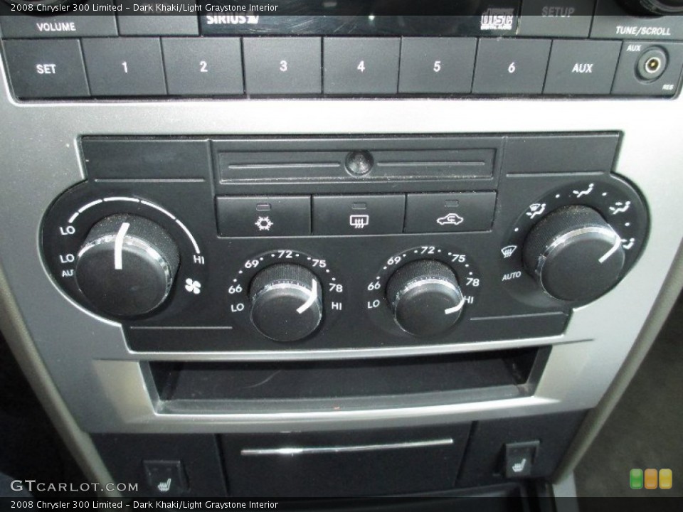 Dark Khaki/Light Graystone Interior Controls for the 2008 Chrysler 300 Limited #76779599