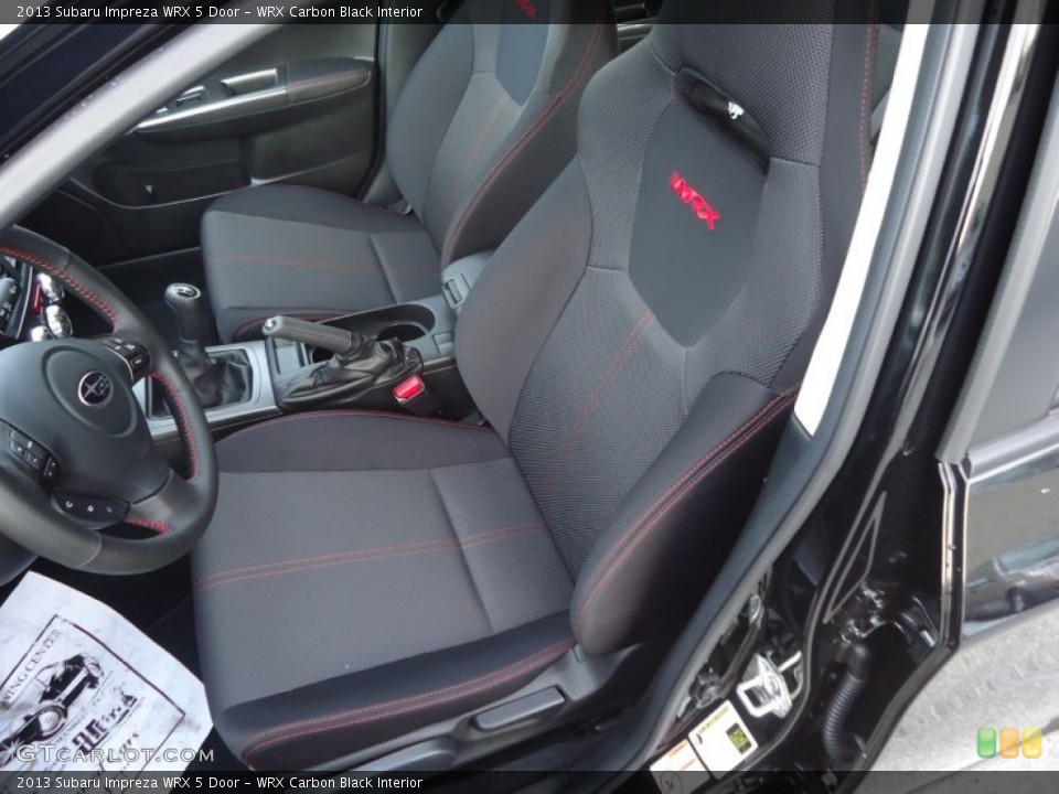 WRX Carbon Black Interior Front Seat for the 2013 Subaru Impreza WRX 5 Door #76779968