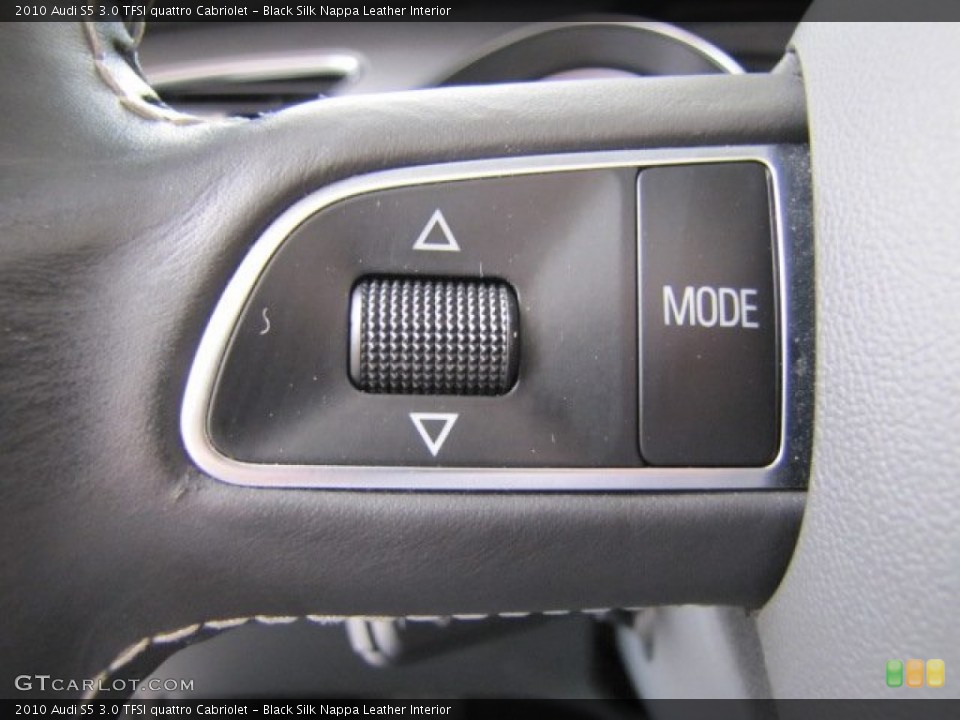 Black Silk Nappa Leather Interior Controls for the 2010 Audi S5 3.0 TFSI quattro Cabriolet #76780751