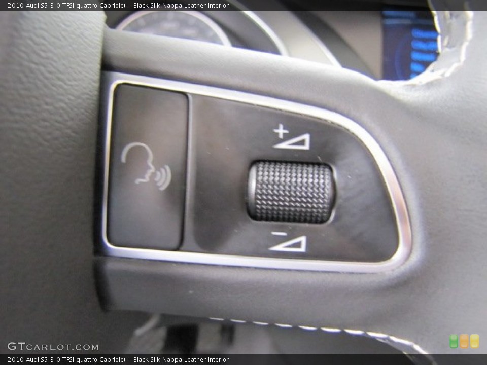 Black Silk Nappa Leather Interior Controls for the 2010 Audi S5 3.0 TFSI quattro Cabriolet #76780770