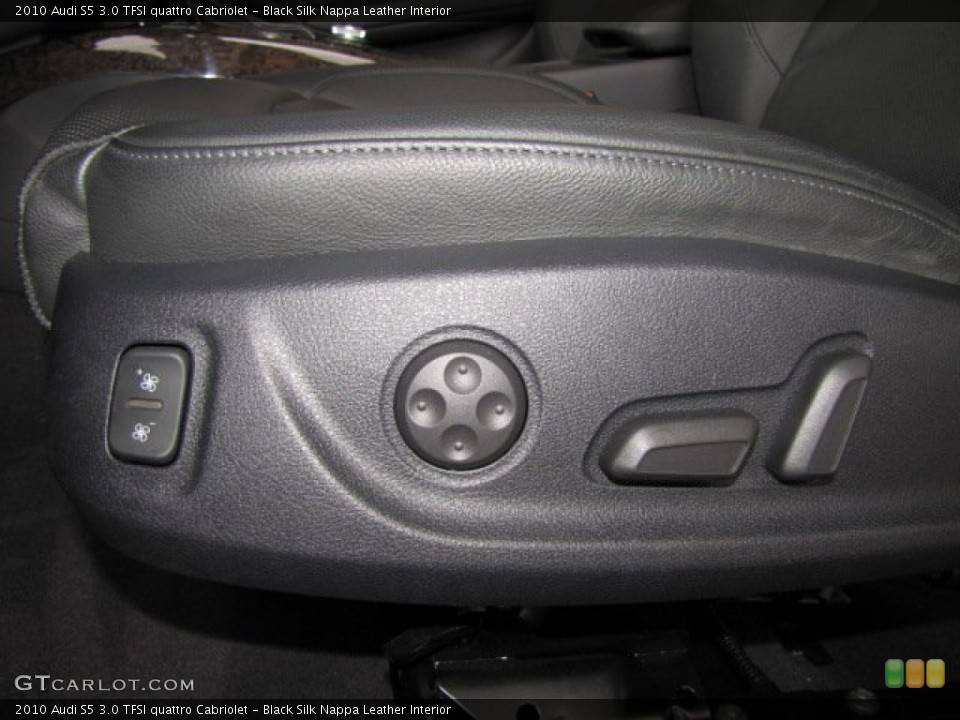 Black Silk Nappa Leather Interior Controls for the 2010 Audi S5 3.0 TFSI quattro Cabriolet #76781081