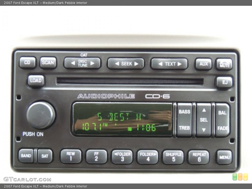 Medium/Dark Pebble Interior Audio System for the 2007 Ford Escape XLT #76781120