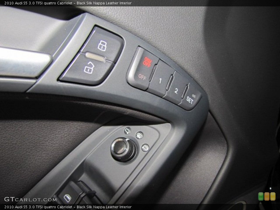 Black Silk Nappa Leather Interior Controls for the 2010 Audi S5 3.0 TFSI quattro Cabriolet #76781201