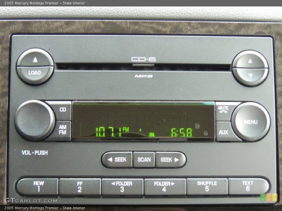 Shale Interior Audio System for the 2005 Mercury Montego Premier #76782232