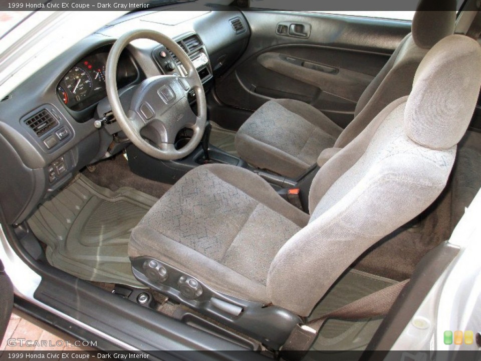 Dark Gray Interior Prime Interior for the 1999 Honda Civic EX Coupe #76782781