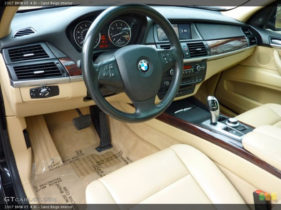 Sand Beige Interior Prime Interior for the 2007 BMW X5 4.8i #76782817