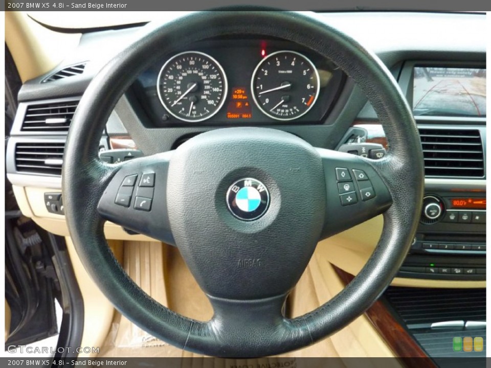 Sand Beige Interior Steering Wheel for the 2007 BMW X5 4.8i #76783091