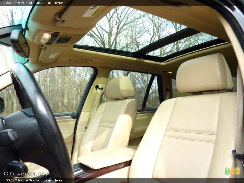 Sand Beige Interior Sunroof for the 2007 BMW X5 4.8i #76783157