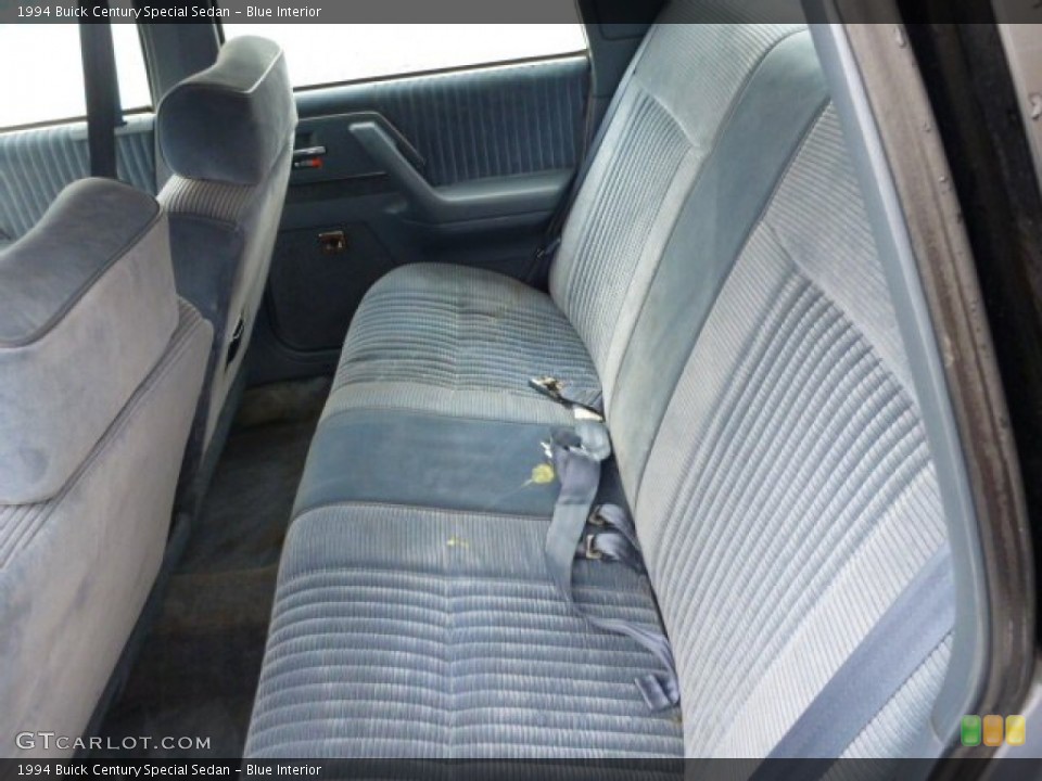Blue Interior Rear Seat for the 1994 Buick Century Special Sedan #76783220