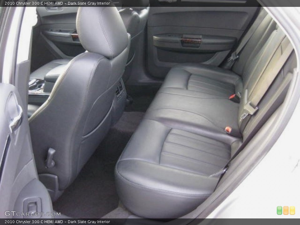 Dark Slate Gray Interior Rear Seat for the 2010 Chrysler 300 C HEMI AWD #76783348