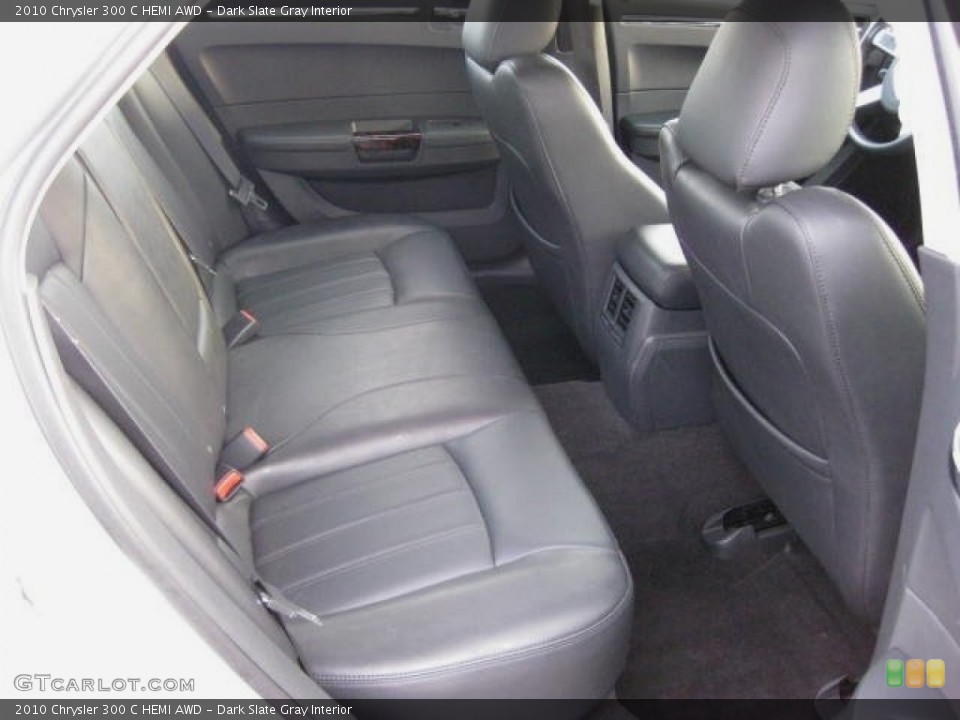 Dark Slate Gray Interior Rear Seat for the 2010 Chrysler 300 C HEMI AWD #76783490