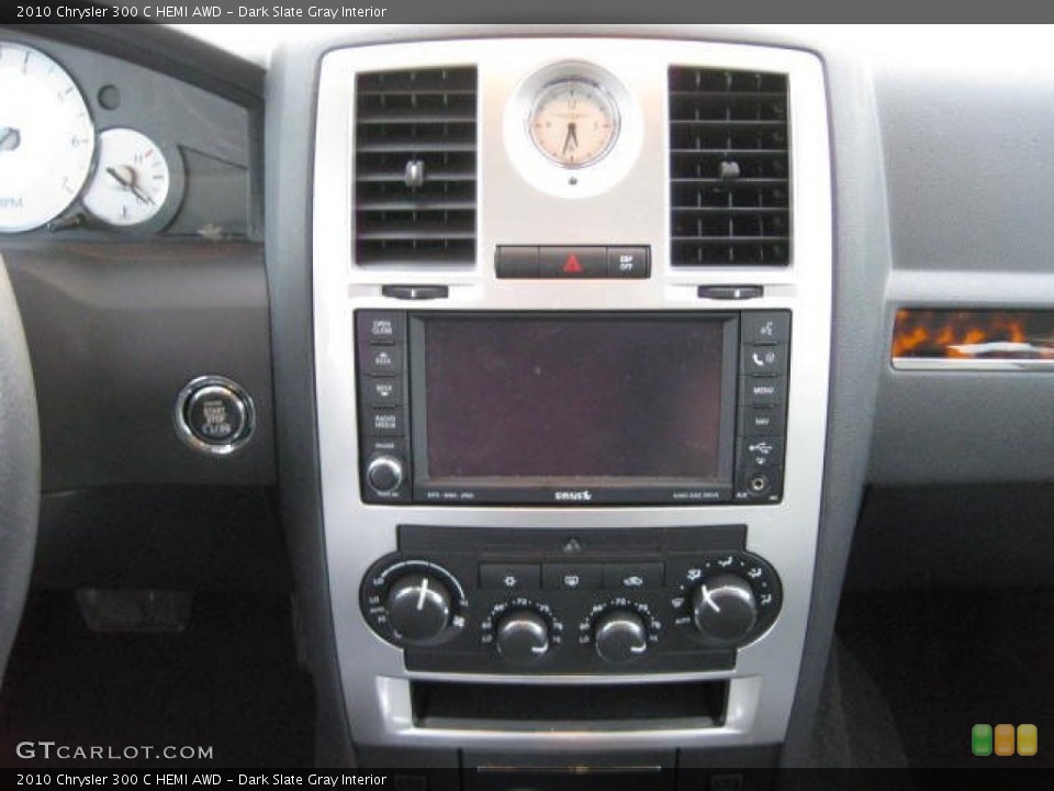 Dark Slate Gray Interior Controls for the 2010 Chrysler 300 C HEMI AWD #76783562