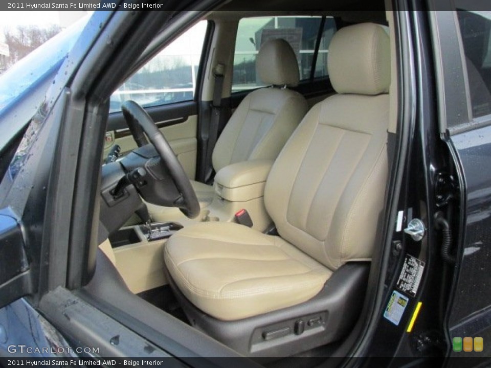 Beige Interior Front Seat for the 2011 Hyundai Santa Fe Limited AWD #76783579