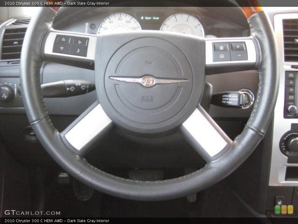 Dark Slate Gray Interior Steering Wheel for the 2010 Chrysler 300 C HEMI AWD #76783607