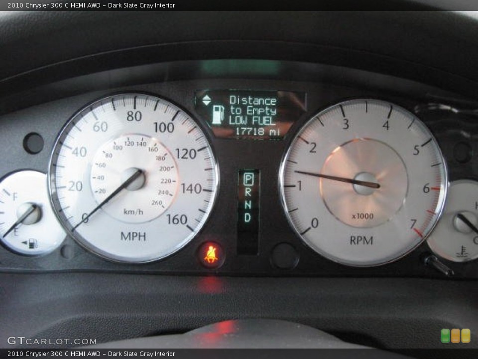 Dark Slate Gray Interior Gauges for the 2010 Chrysler 300 C HEMI AWD #76783634