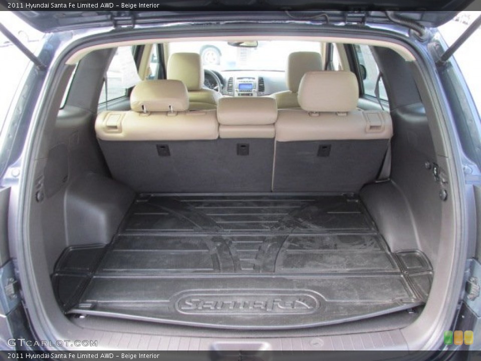 Beige Interior Trunk for the 2011 Hyundai Santa Fe Limited AWD #76783718