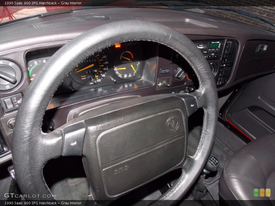 Gray Interior Steering Wheel for the 1990 Saab 900 SPG Hatchback #76783883