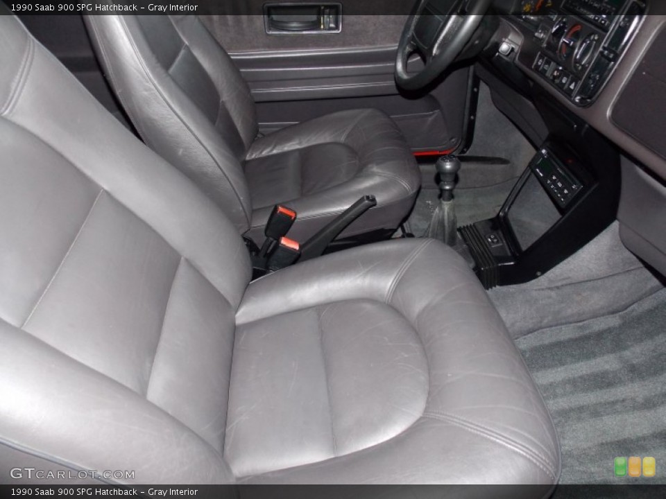 Gray Interior Front Seat for the 1990 Saab 900 SPG Hatchback #76783980