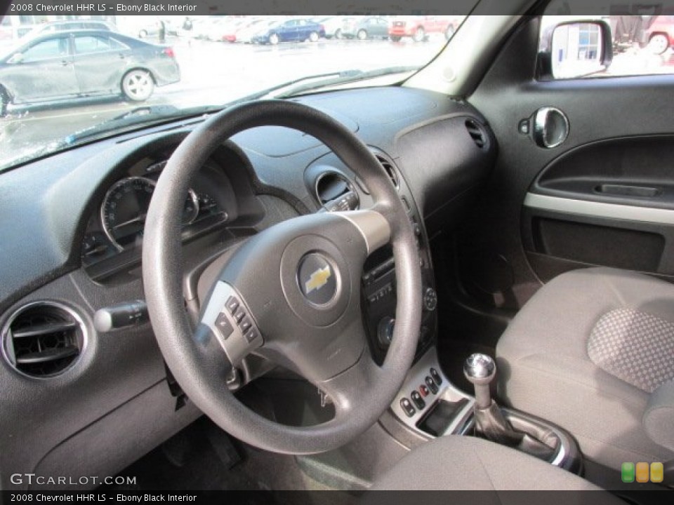 Ebony Black 2008 Chevrolet HHR Interiors