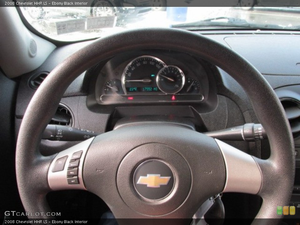 Ebony Black Interior Steering Wheel for the 2008 Chevrolet HHR LS #76784150
