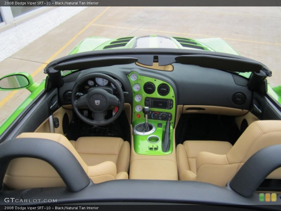 Black/Natural Tan Interior Dashboard for the 2008 Dodge Viper SRT-10 #76785668