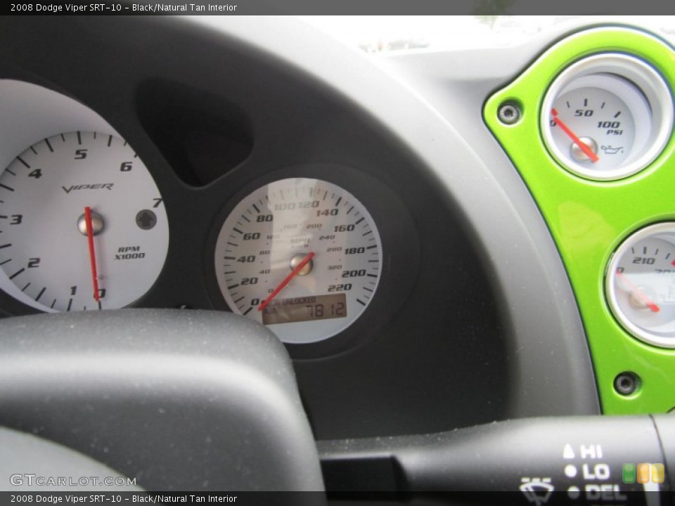 Black/Natural Tan Interior Gauges for the 2008 Dodge Viper SRT-10 #76785746