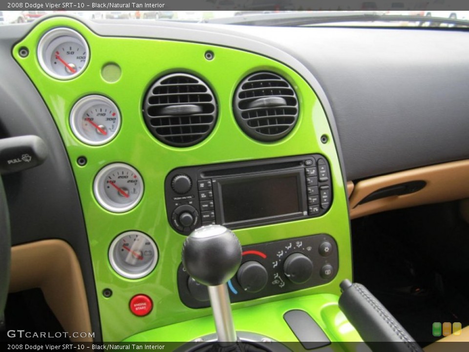 Black/Natural Tan Interior Controls for the 2008 Dodge Viper SRT-10 #76785761