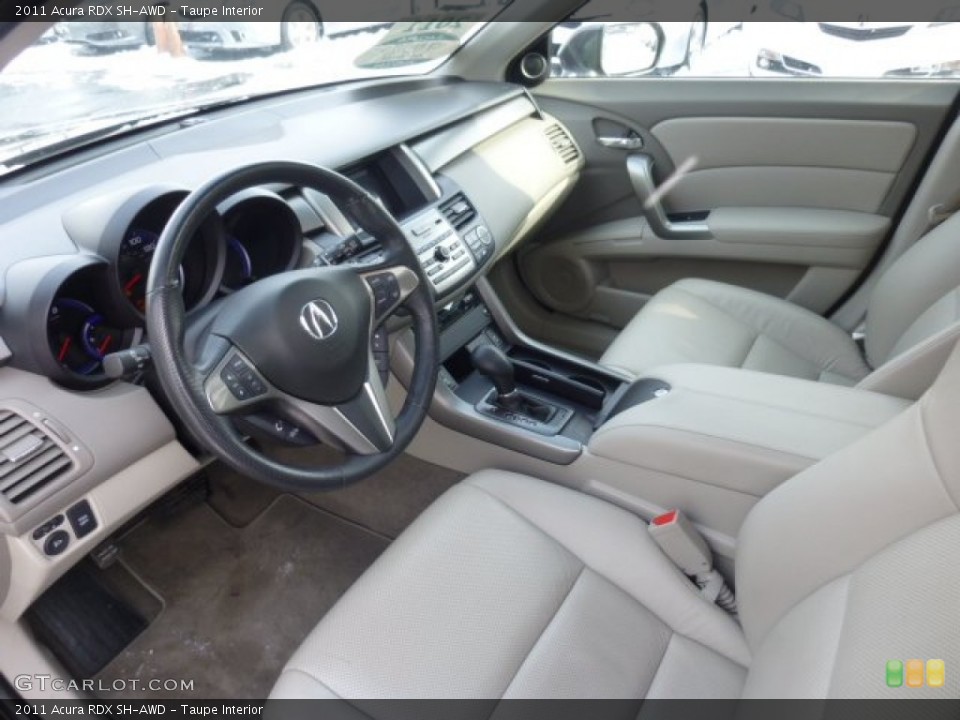 Taupe 2011 Acura RDX Interiors