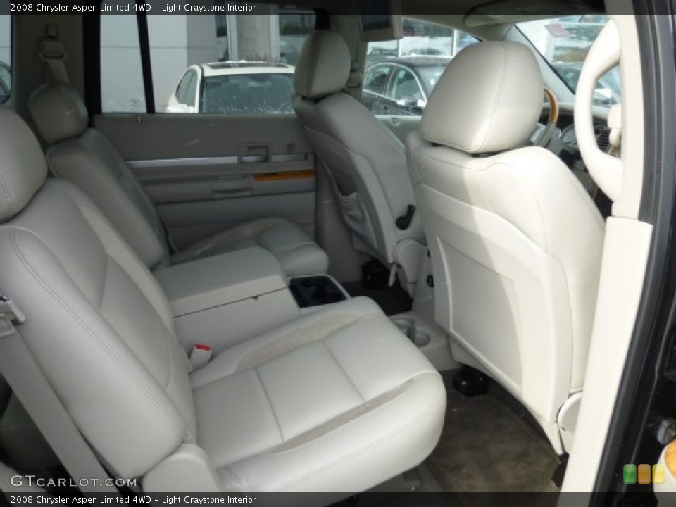 Light Graystone Interior Rear Seat for the 2008 Chrysler Aspen Limited 4WD #76786429