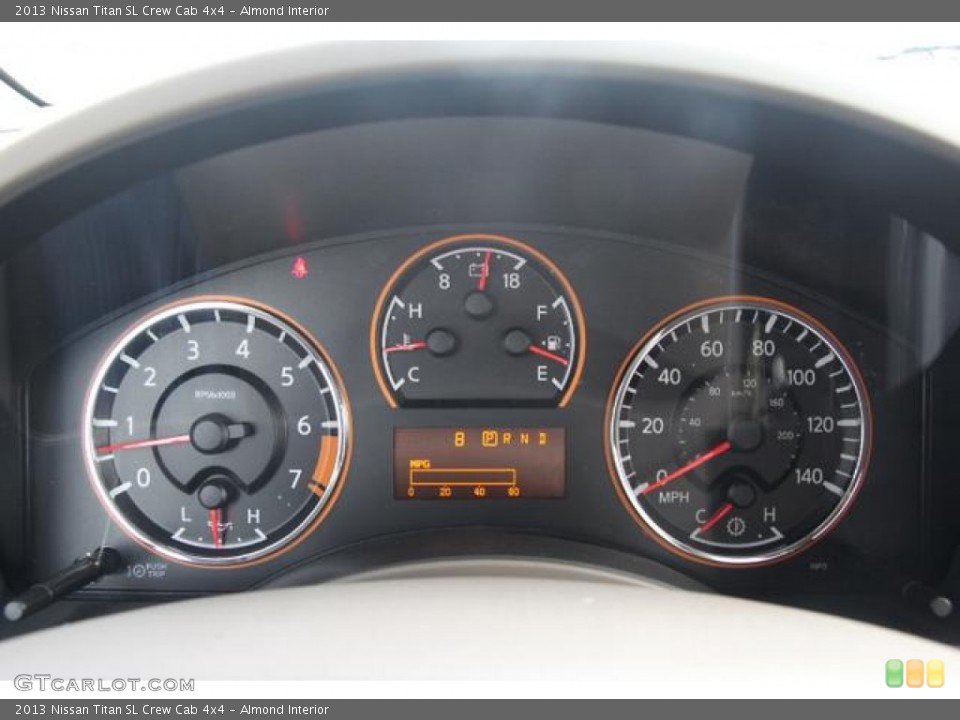 Almond Interior Gauges for the 2013 Nissan Titan SL Crew Cab 4x4 #76786667