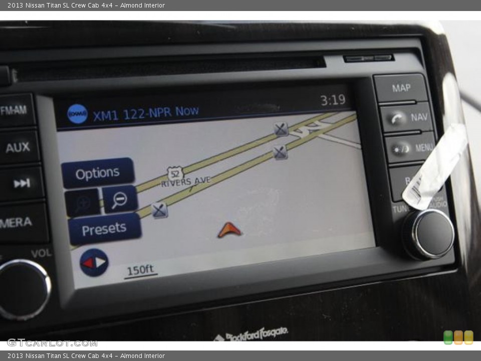 Almond Interior Navigation for the 2013 Nissan Titan SL Crew Cab 4x4 #76786682