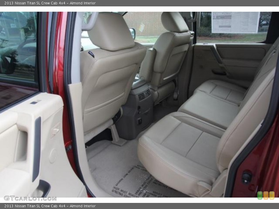 Almond Interior Rear Seat for the 2013 Nissan Titan SL Crew Cab 4x4 #76786712