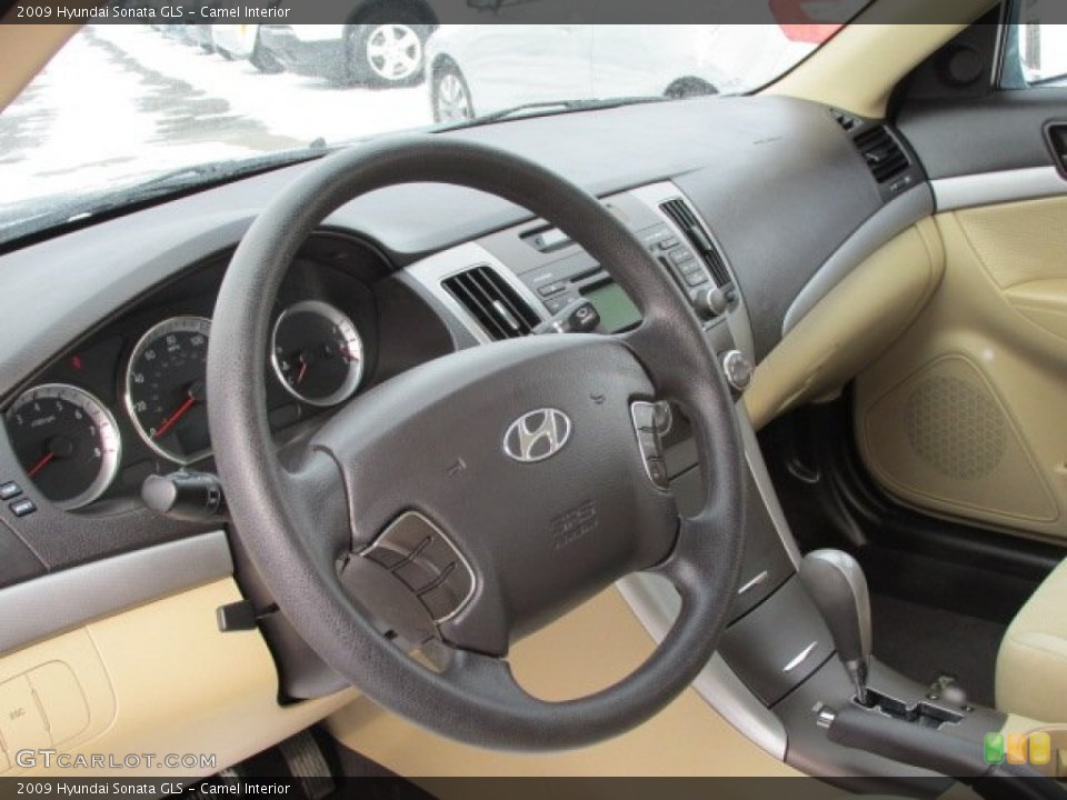 Camel Interior Steering Wheel for the 2009 Hyundai Sonata GLS #76787605