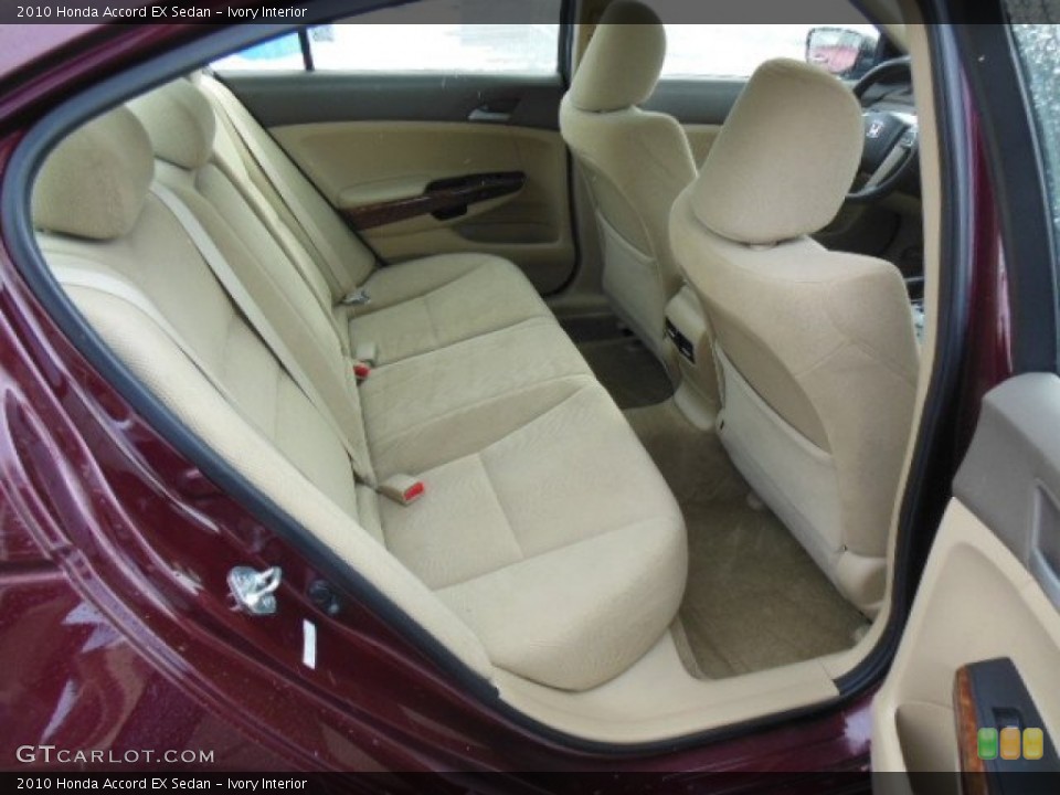 Ivory Interior Rear Seat for the 2010 Honda Accord EX Sedan #76787672