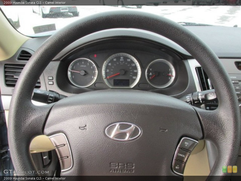 Camel Interior Steering Wheel for the 2009 Hyundai Sonata GLS #76787736