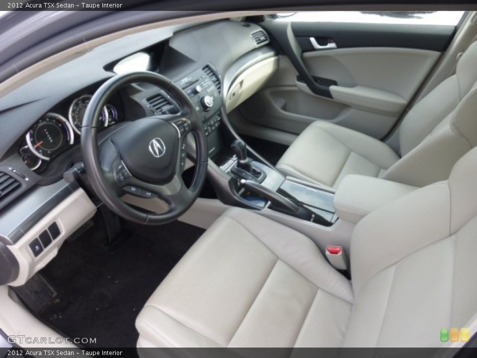 Taupe Interior Prime Interior for the 2012 Acura TSX Sedan #76787879