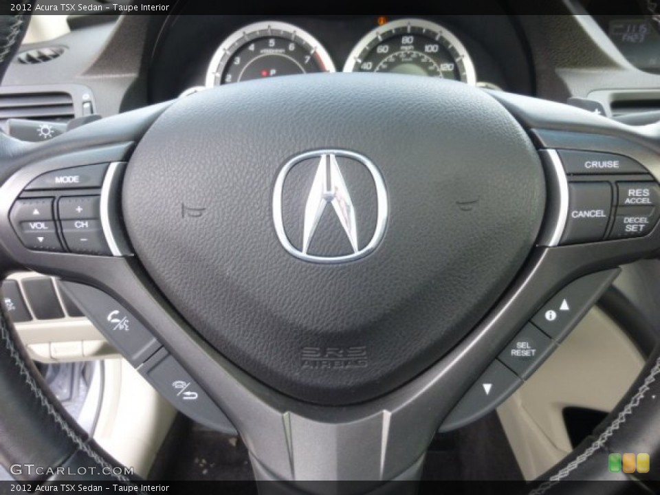 Taupe Interior Controls for the 2012 Acura TSX Sedan #76787916